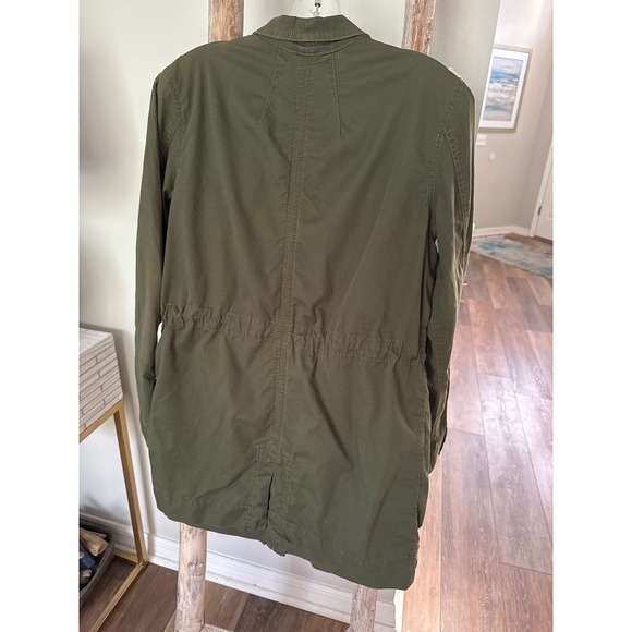 CAbi Army Green Utility Military‎ Anorak Cotton Blend Lightweight Jacket Small - Picture 7 of 10
